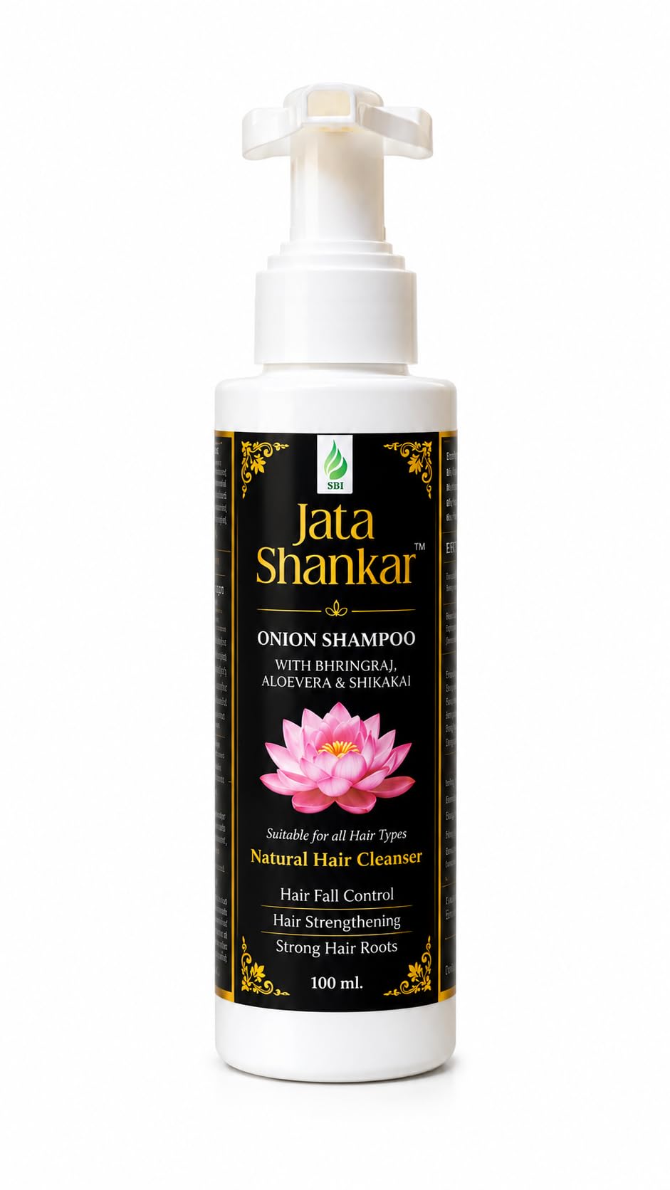 Jata Shankar Onion Shampoo 100ml with Bhringraj, Aloe Vera & Shikakai | Hair Fall Control Shampoo | Natural Hair Cleanser | Strengthens Hair Roots | Suitable for Men & Women-image-20