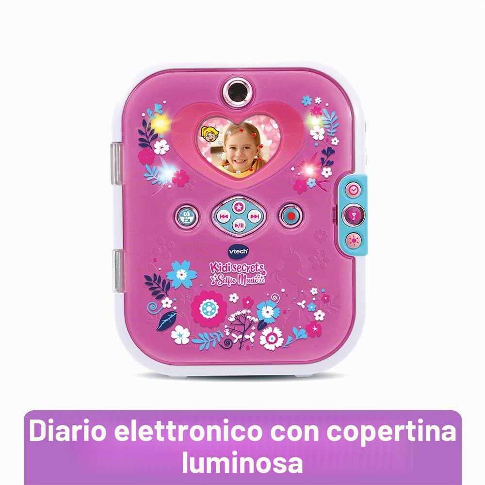 VTech- Diario elettronico per Bambini, Colore Rosa, Standard, 80-541965