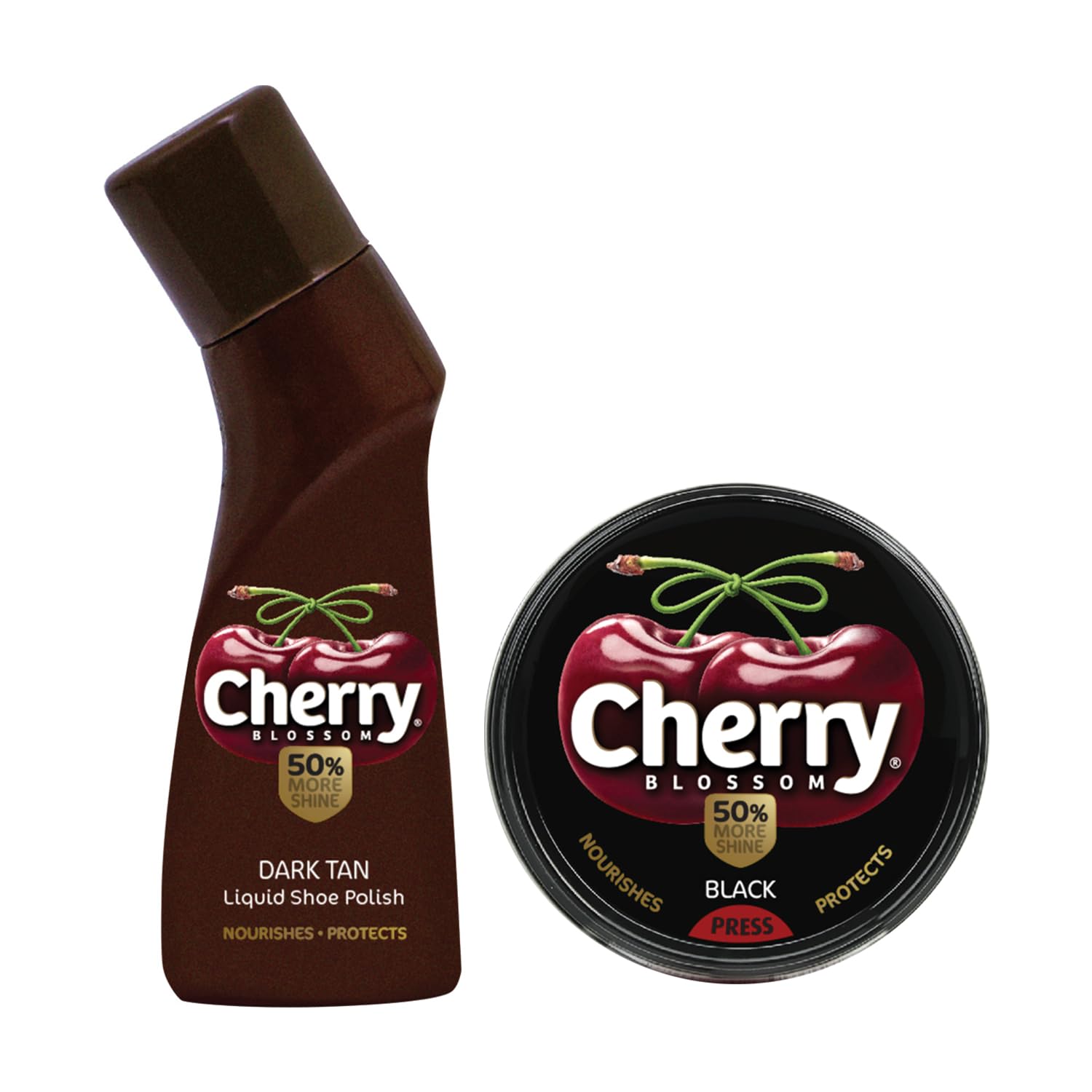 Cherry Blossom Wax Polish 40 gm (Black) + (Dark Tan)-image-28