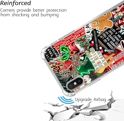 Miniatura 3 de Funda de collage de invierno para iPhone XsiPhone X, bonita funda de collage de Navidad para niñas, mujeres y hombres, funda única de TPU de moda