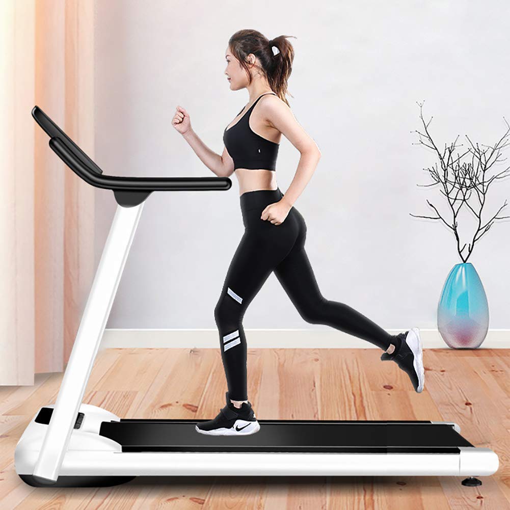 Household Silent Treadmill Foldable, Large LED Display Electric Treadmill Small Folding Weight Loss Slimming Mute Walking Machine
