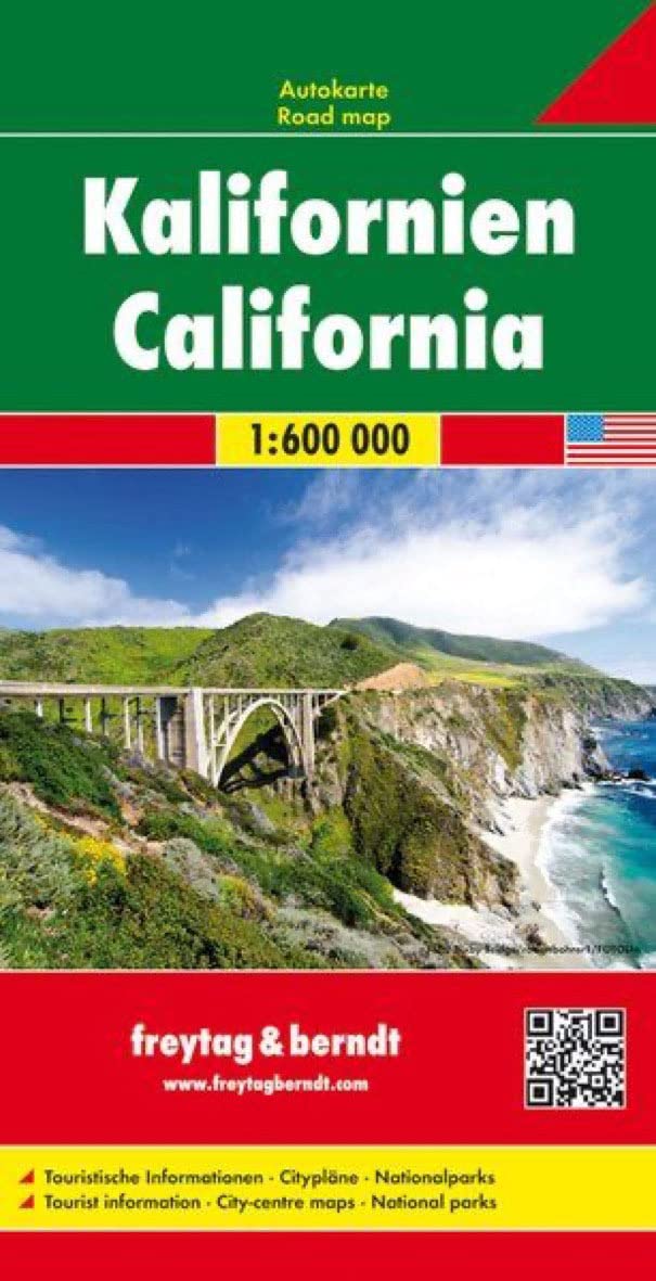 California f&b (r): Wegenkaart 1:500 000
