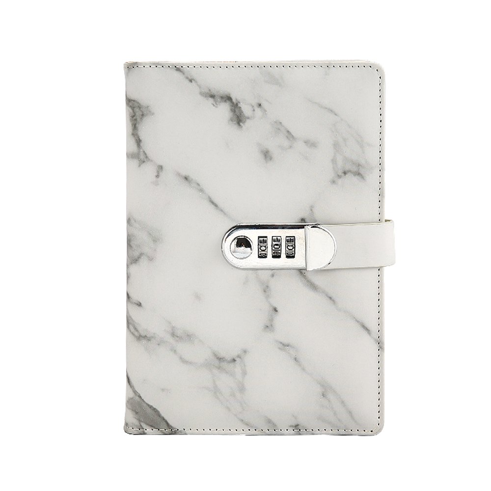 ToiM A5 Size PU Leather Passcode Journal, 150 * 218mm (Grey)