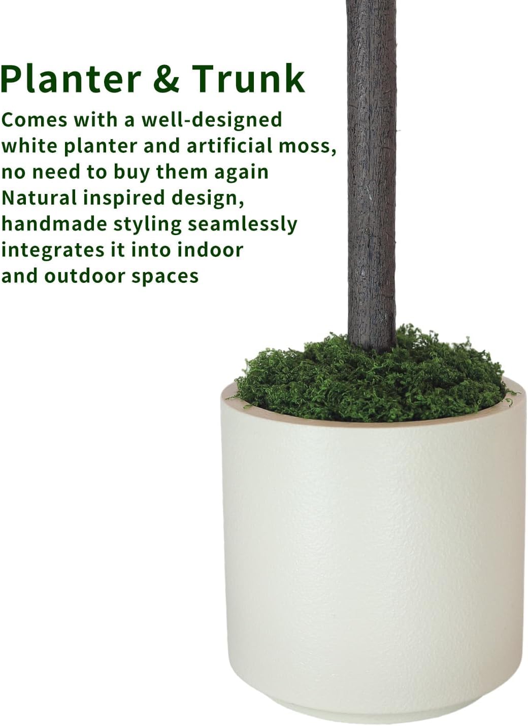 Artificial Cherry Blossom Tree 6FT Pink: Realistic Fake Sakura Flowers Plant, Lifelike Silk Faux Tree for Home Living Room Office Indoor Outdoor Decor, Housewarming Gaoqisi