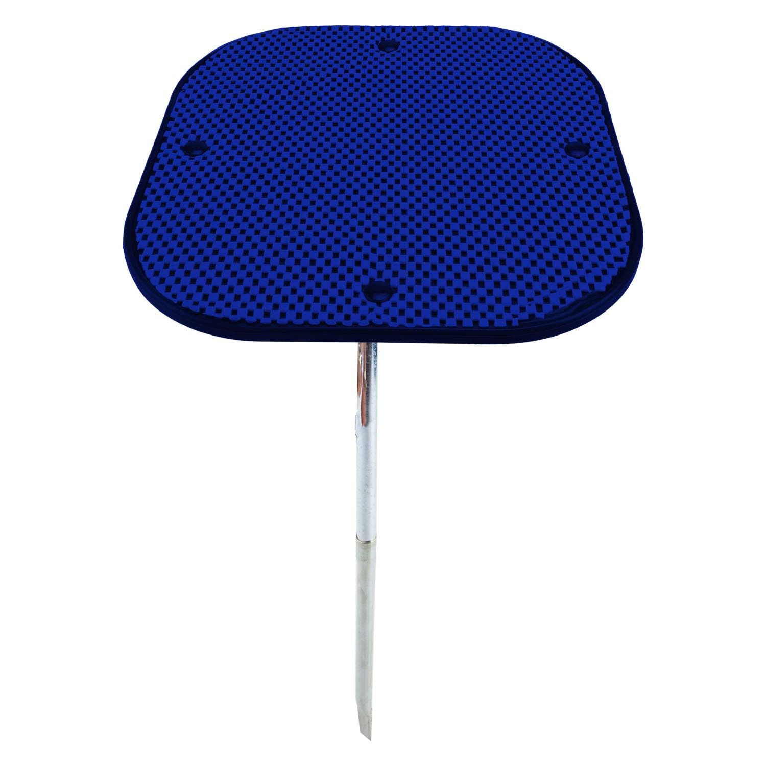 VFM e-Store - Stick Camping Table Anti-Slip Surface Dig In Ground - Camping, Travel Holiday Accessories for Summer - 25cm X 25cm X 40cm Blue X 1