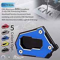 Vista 3 de Modeer Motocicleta CNC Kickstand lateral soporte ampliar almohadilla de extensión para R1200GS LC Adventure 2013-2024 R1250GS Adventure Rallye HP