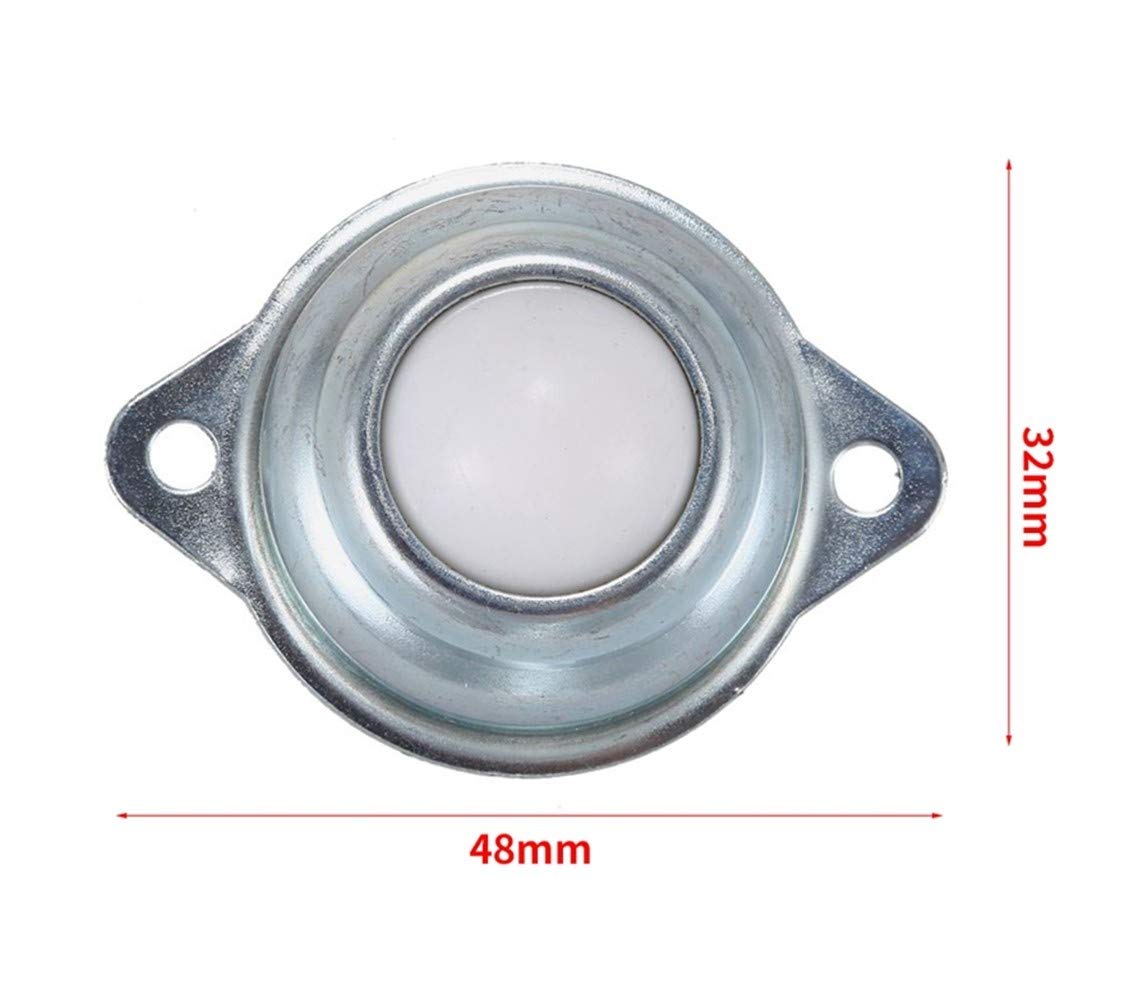 WAAZVXS 10 Pcs Nylon Roller Ball Trolley Furniture Castor Screw Mounted Ball Bearing Swivel Caster Tool (Inner Diameter : 0.5inch)