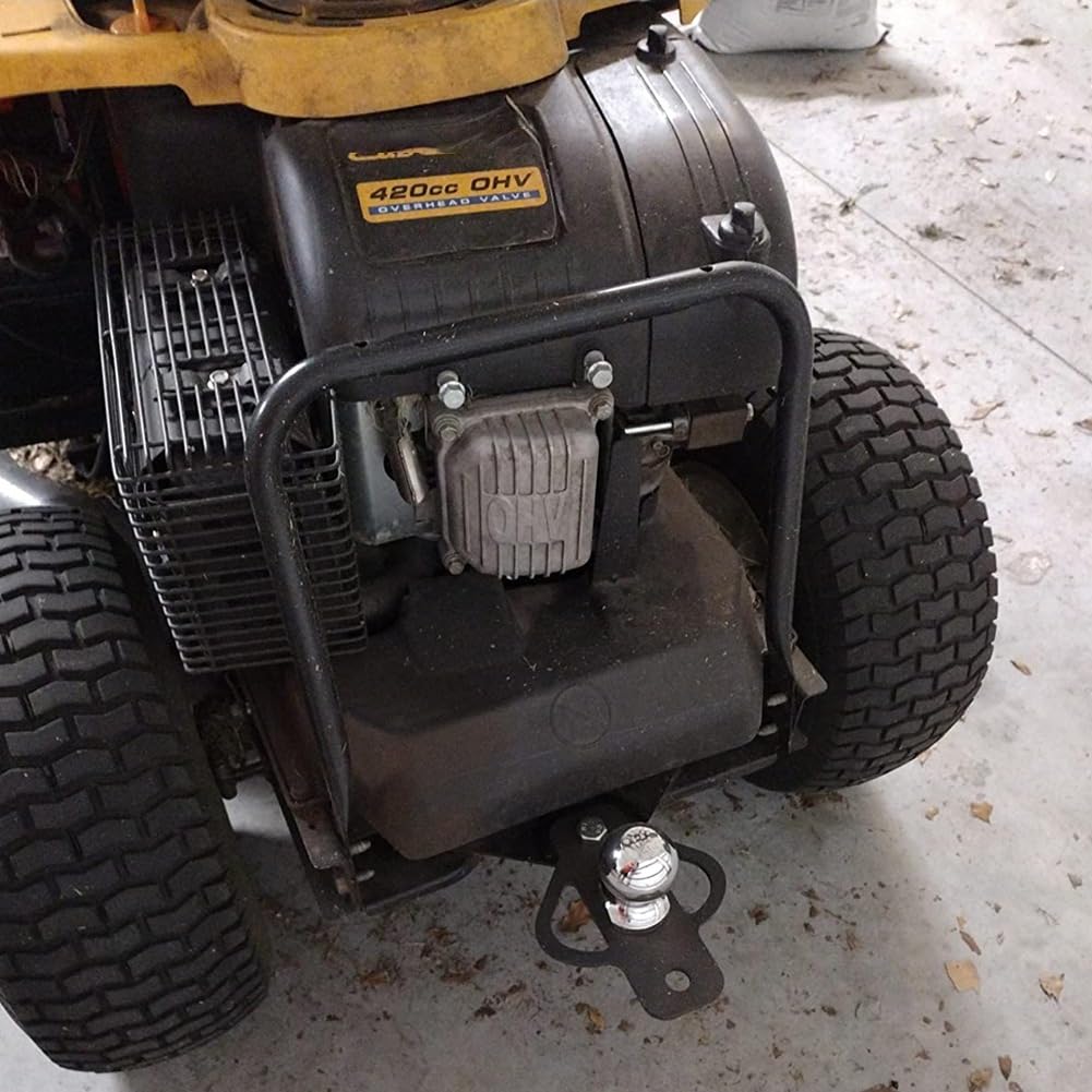 Gancio di traino rimovibile, adattatore per gancio di traino a 3 vie, con bullone, in acciaio, per trattore prato, ATV, carrello da golf, trattore da giardino Hitch