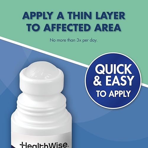 Miniatura 7 de HealthWise 2X Medicated Roll-On  10% mentol + 20% salicilato de metilo  Crema para aliviar el dolor  3 oz. 3.0 fl oz  Fórmula de secado rápido