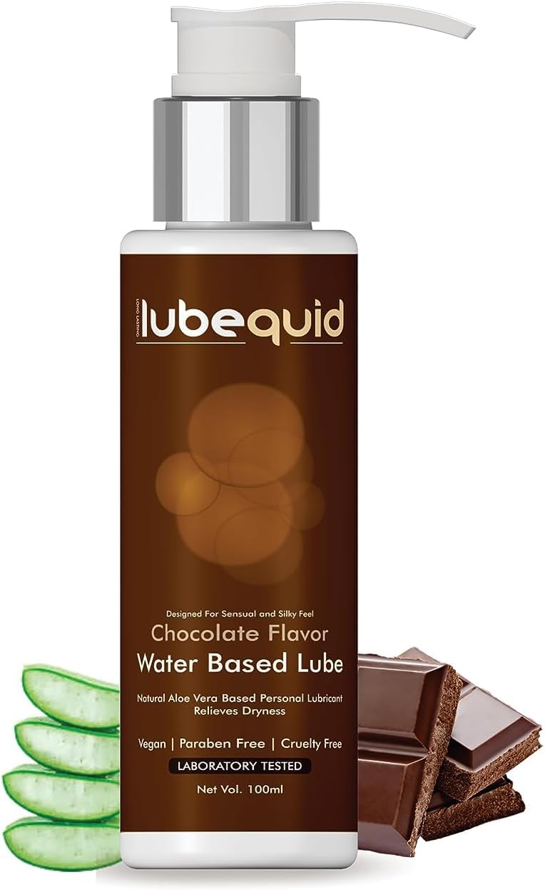 - Water-Based Personal Lubricant, 100 ML Bottle- 2 in 1 Lubricant & massage Gel for Men and Women ~ Water Based Lube ~ Skin Friendly, Silicone and Paraben Free, Chocolate Flavoured