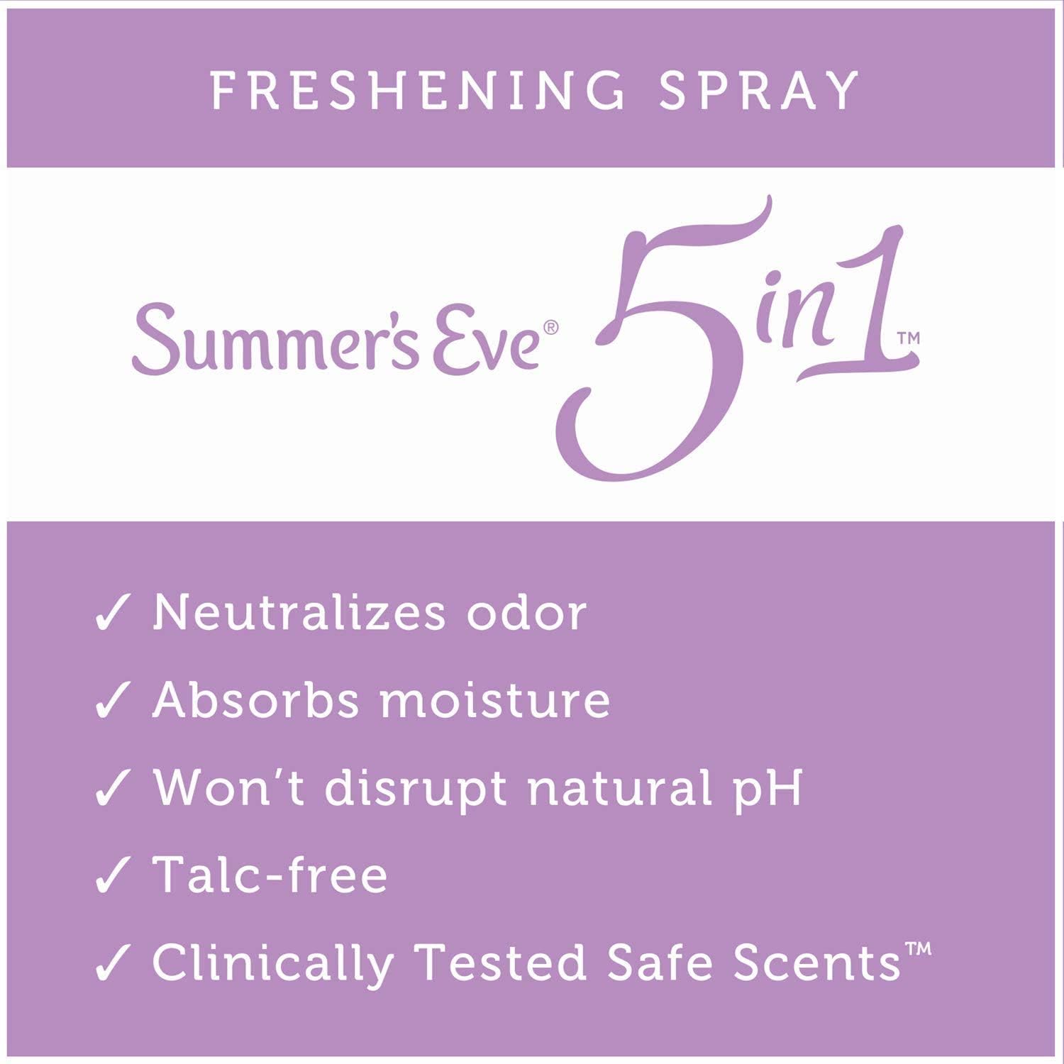 Summer's Eve Freshening Spray Deodorant, Sheer Floral, 2 oz (Ultra Freshening Spray) : Health & Household