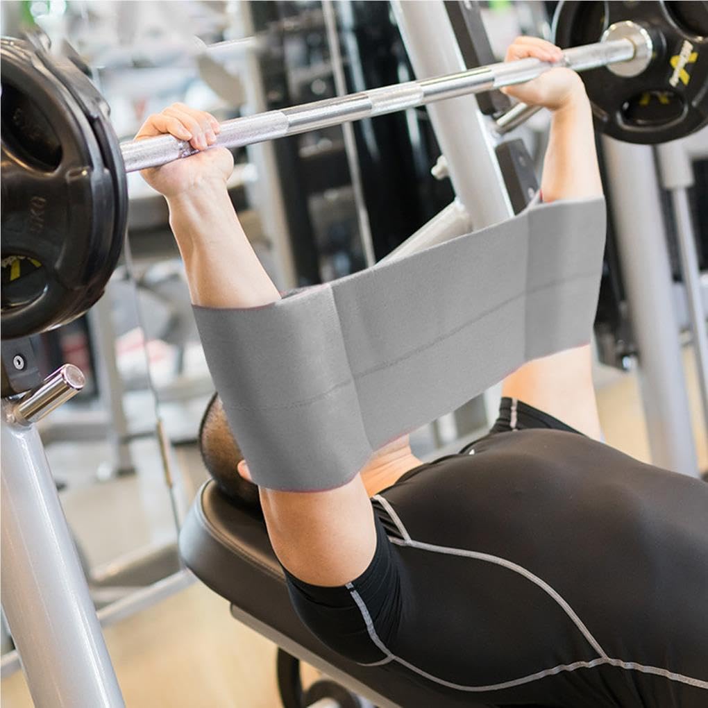 Set di 5 cinghie elastiche portatili di ricambio elastiche resistenti agli strappi traspiranti per palestra fitness allenamento gomito tutore