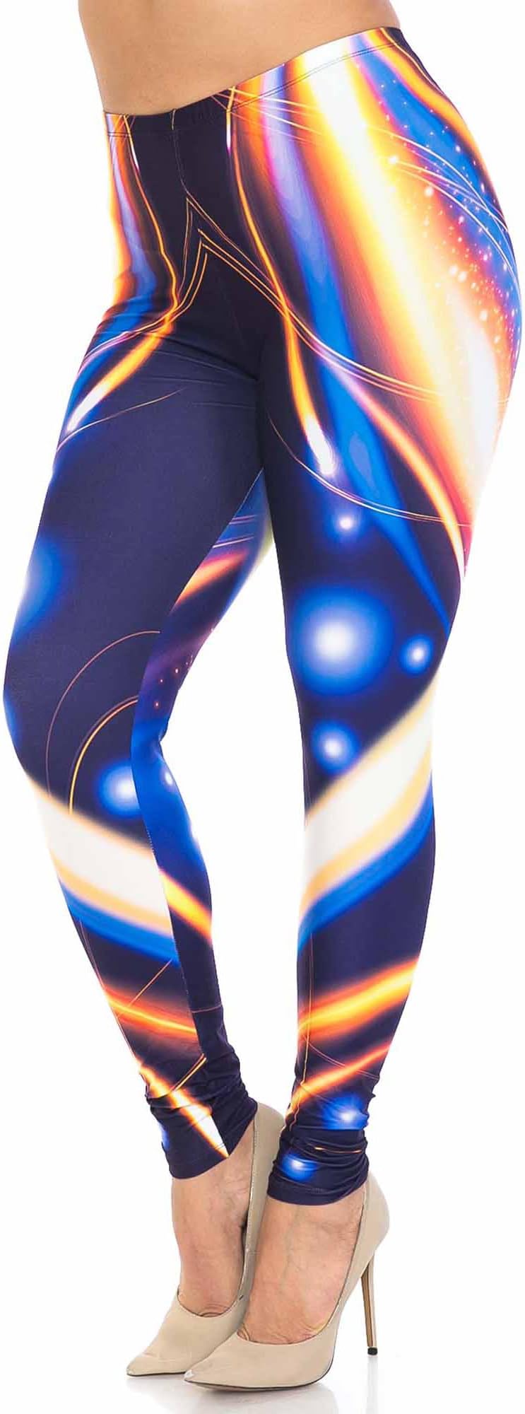World of LeggingsCreamy Soft Premium Women's Leggings Plus Size, High Rise, Stretchy & Breathable, Comfortable Fit - by USA Fashion™