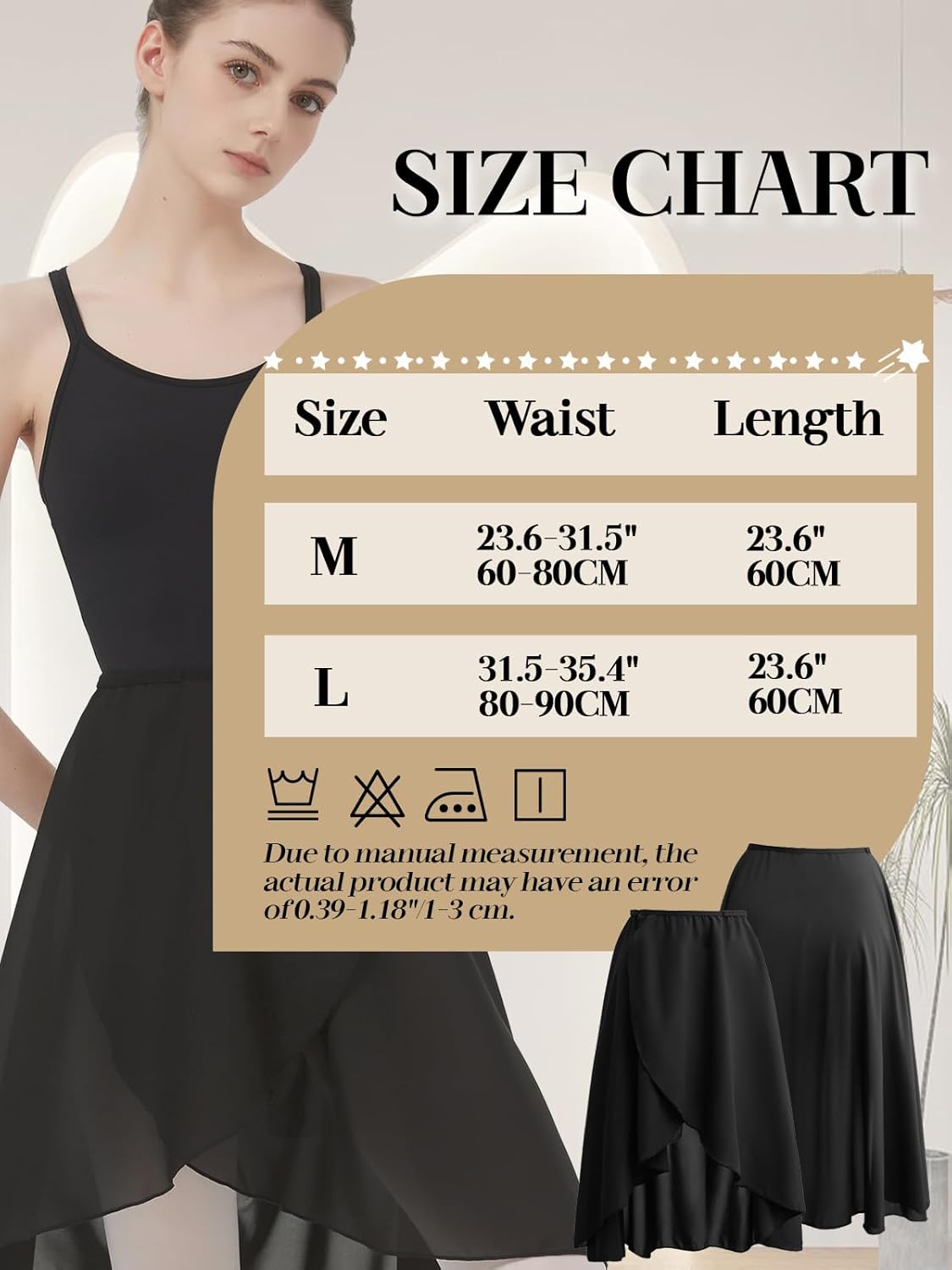 Soudittur Ballet Skirt Women Adjustable Waist Dance Skirts for Girls Practice Performance - Image 4