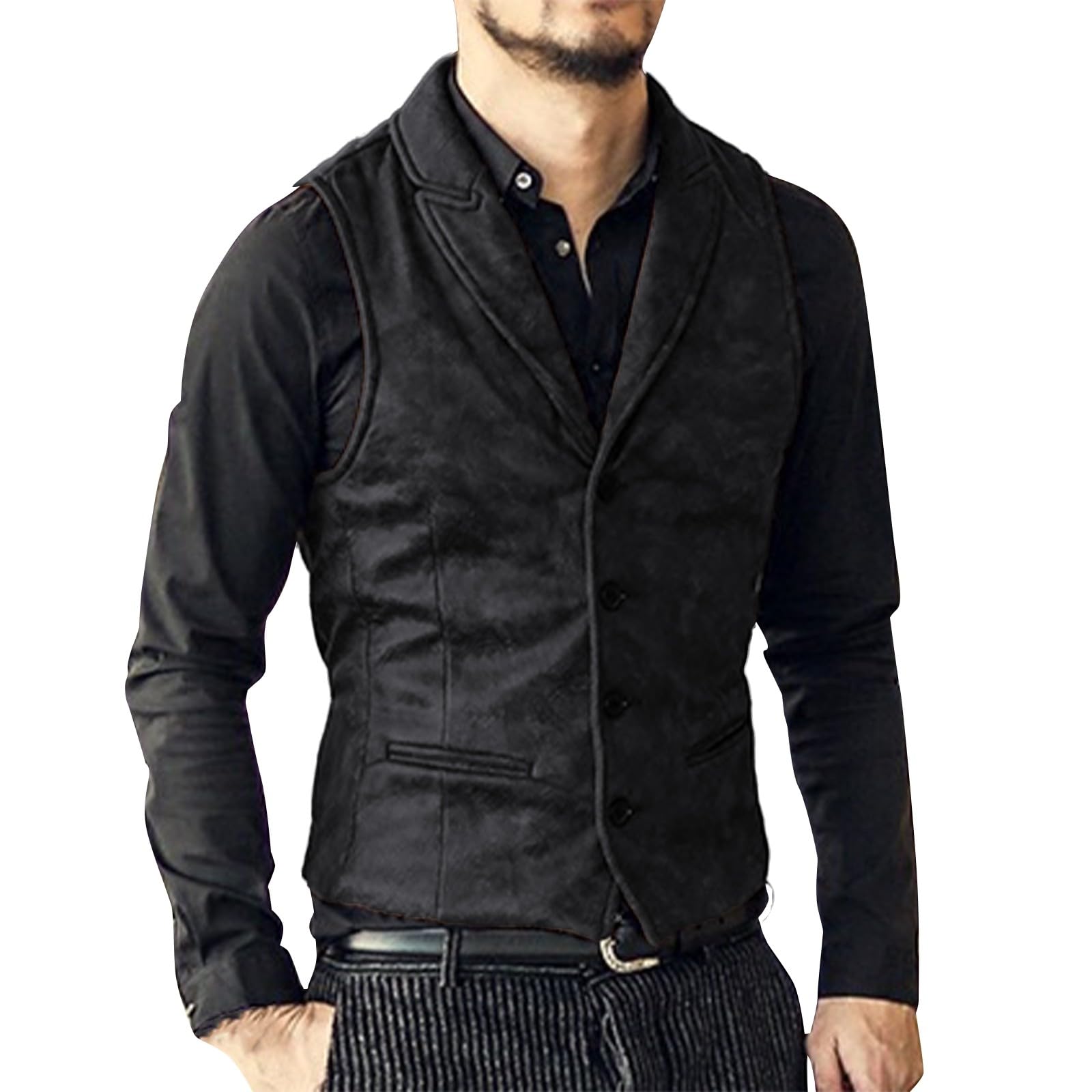 Generisch Gilet da uomo per la primavera, estivo, leggero, blu