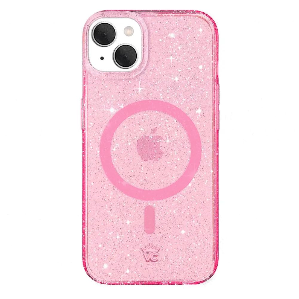 VELVET CAVIAR for iPhone 15 Case Pink Glitter - Compatible with MagSafe - 10ft Drop Tested - Stardust Sparkly Bling Cases