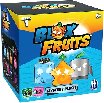 PhatMojo Blox Fruits - Mystery Fruit Collectible Plush - Ages 6+ Pack of 2 (4 Tall Series 1) [Includes DLC Officially Licensed]