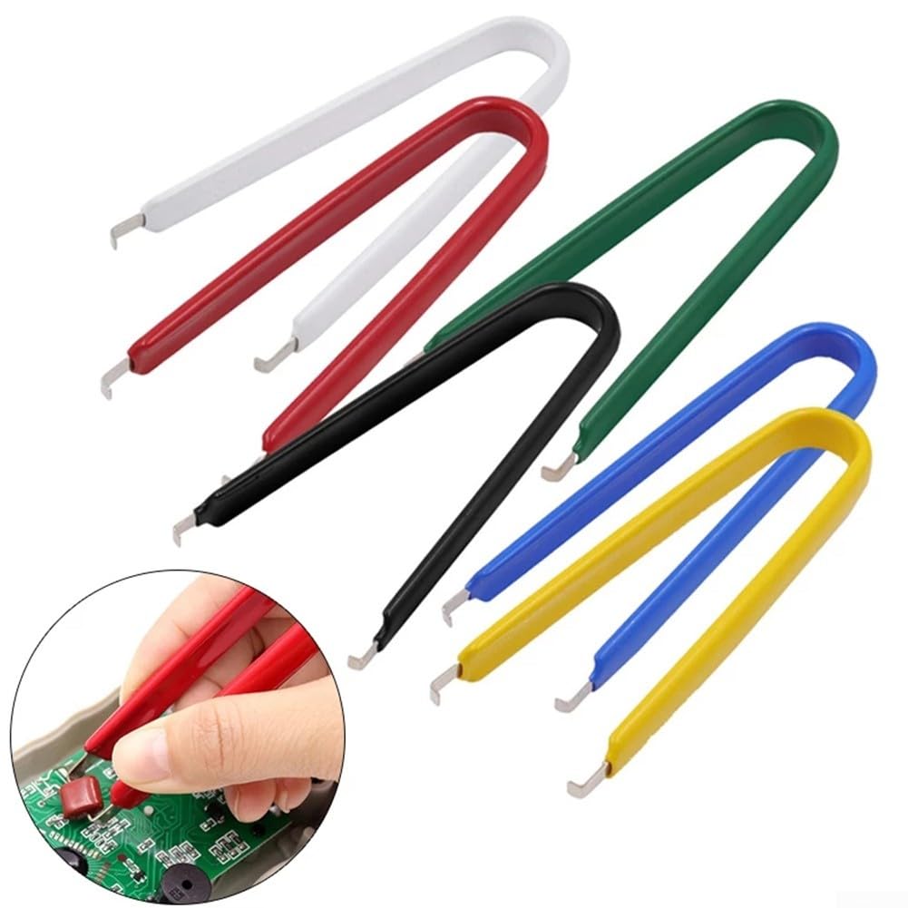 Yuanpgky Set di estrattori di chip IC piatti tipo U e estrattore per la riparazione di circuiti stampati PLCC DIP Package con assistenza a molla per gamma da 20 pin a 80 pin (rosso)