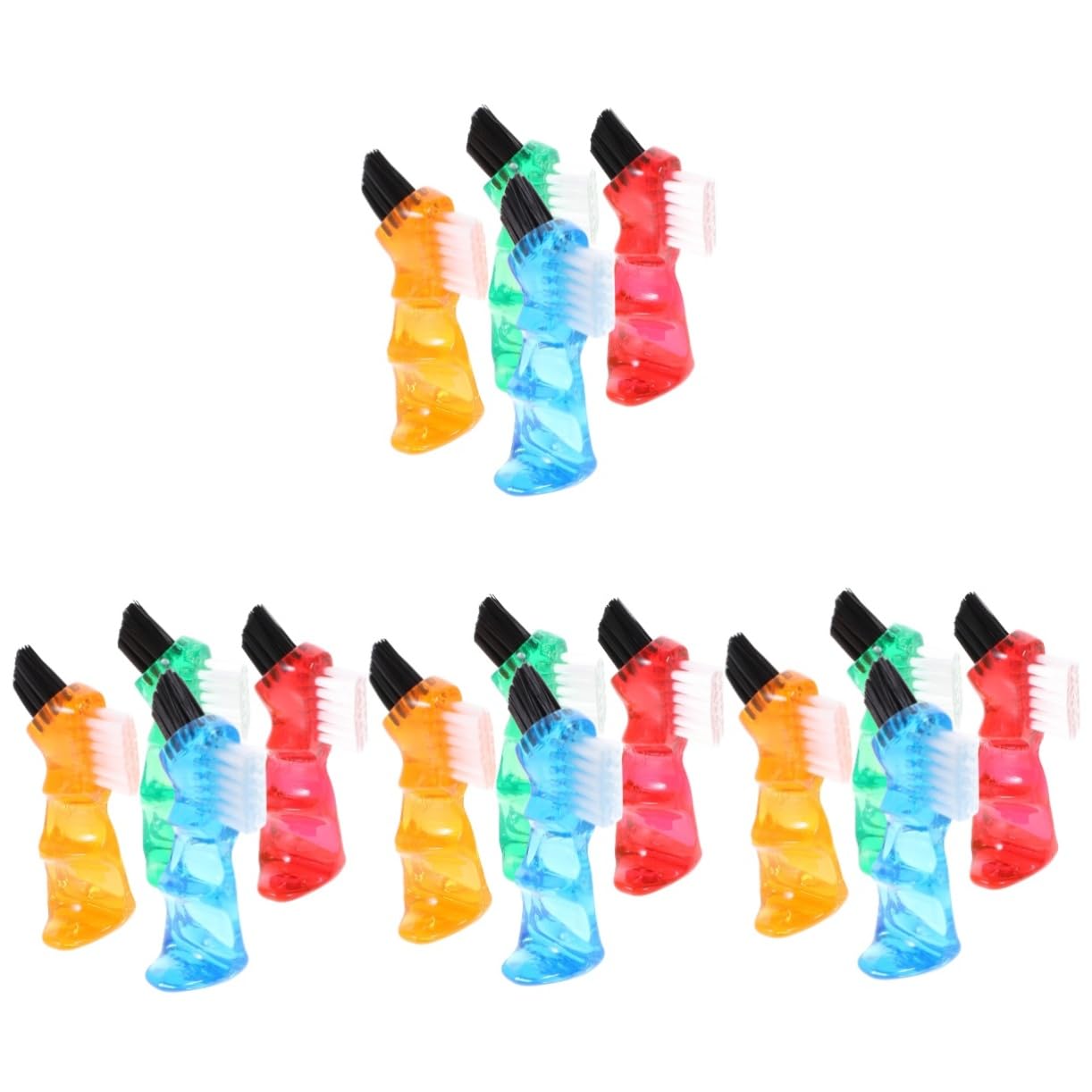 16pièces Brosse Double-face Pour Nettoyage De Prothèses Dentaires De Brosses Pour Domicile Et Voyage