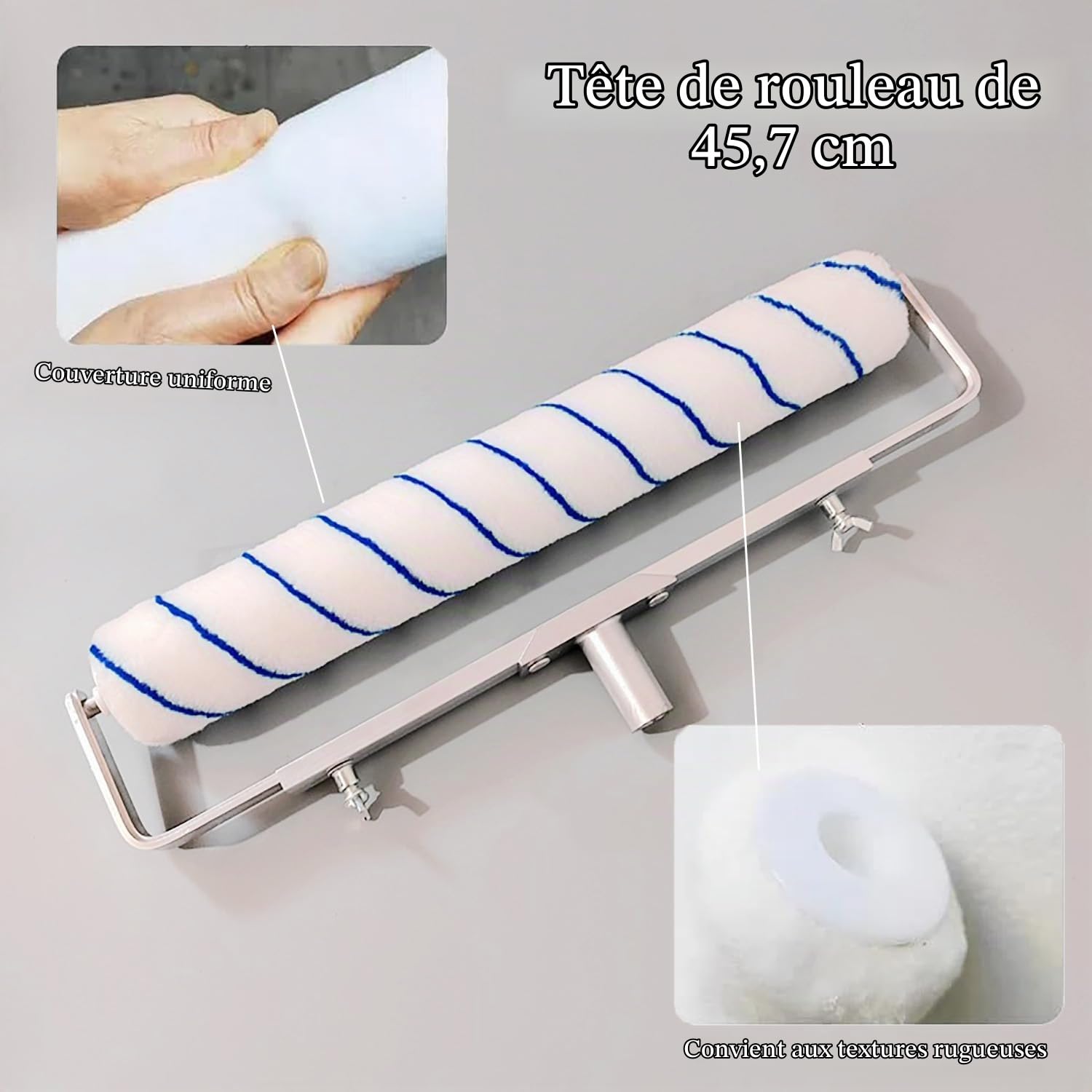Kit Rouleaux de Peinture,Set de Peinture Professionnel,pour La Peinture Maison, Convient pour Les Murs Intérieurs DIY, Chambres