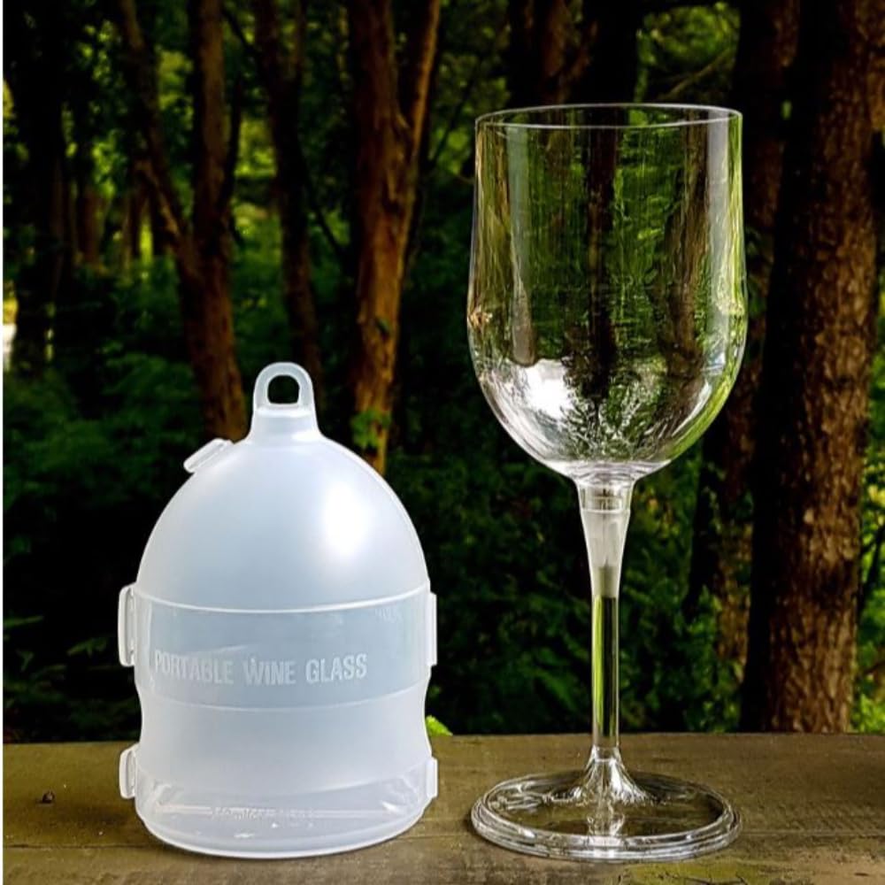Amazon.com | inthome Unbreakable Wine Glass - Foldable, Portable,  Detachable, Collapsible, Outdoor, Camping, Picnic (1, Clear): Wine Glasses