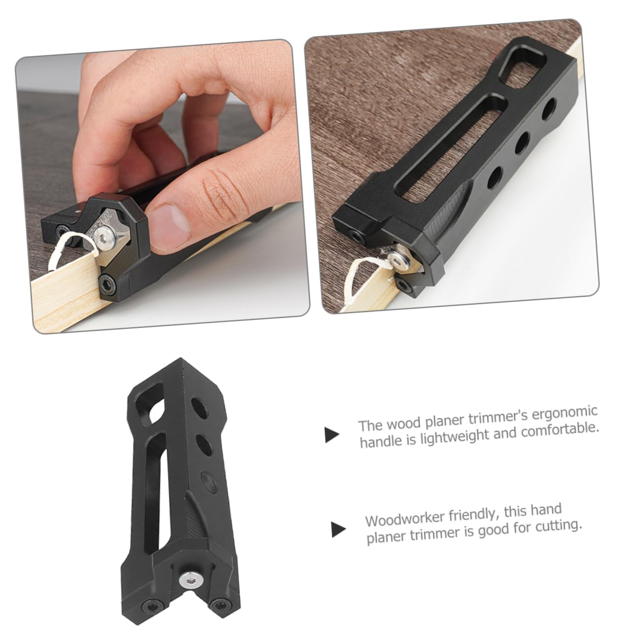 NUOBESTY 3 Pezzi Pialla Manuale per Rifilatura Bordi Strumento Smussante per Lavorazione Del e Portatile per Progetti da Te e Rifinitura Bordi Curvi