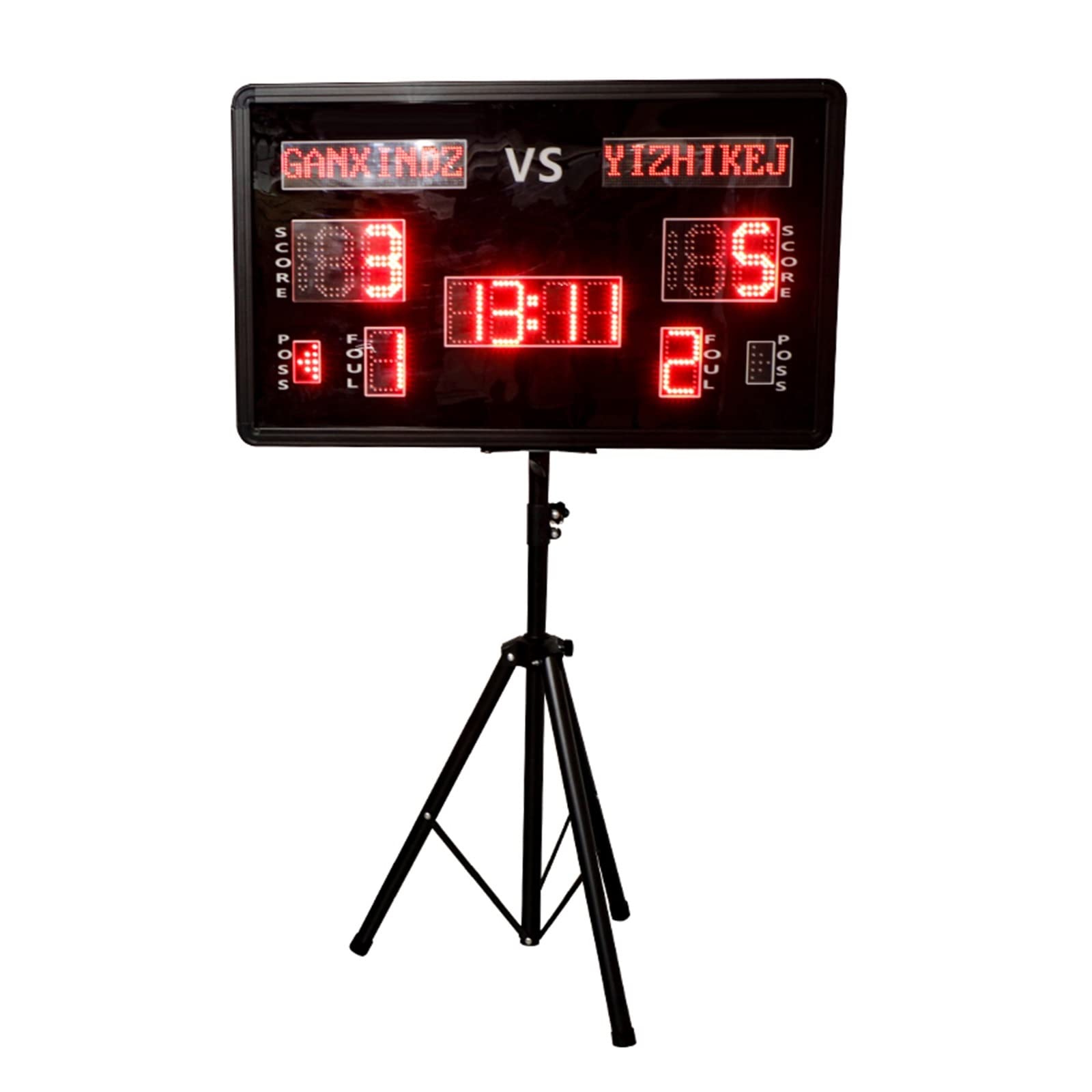 Indoor Score Keeper, elektronische Anzeigetafel für 1 m große Digitale Anzeigetafel mit Fernbedienung, tragbare LED-Anzeigetafeln für Basketball