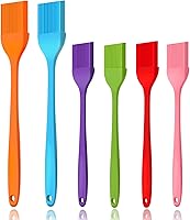 Cualork 6-Pack Silicone Basting Brushes - Heat Resistant Pastry Brushes for BBQ Grilling Baking Sauces & Marinades