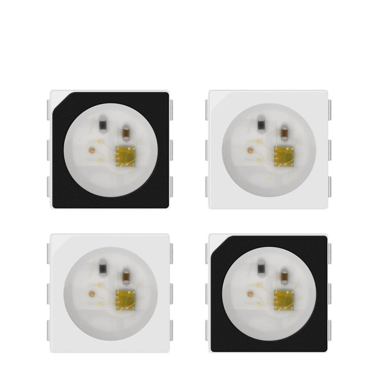 WS2813 (6 Pin) Versione Nero/Bianco 5050 SMD a Doppio Segnale WS2813 Chip LED Digitale indirizzabile Individualmente 5 V 100~1000 Pezzi(Black Version,1000pcs)