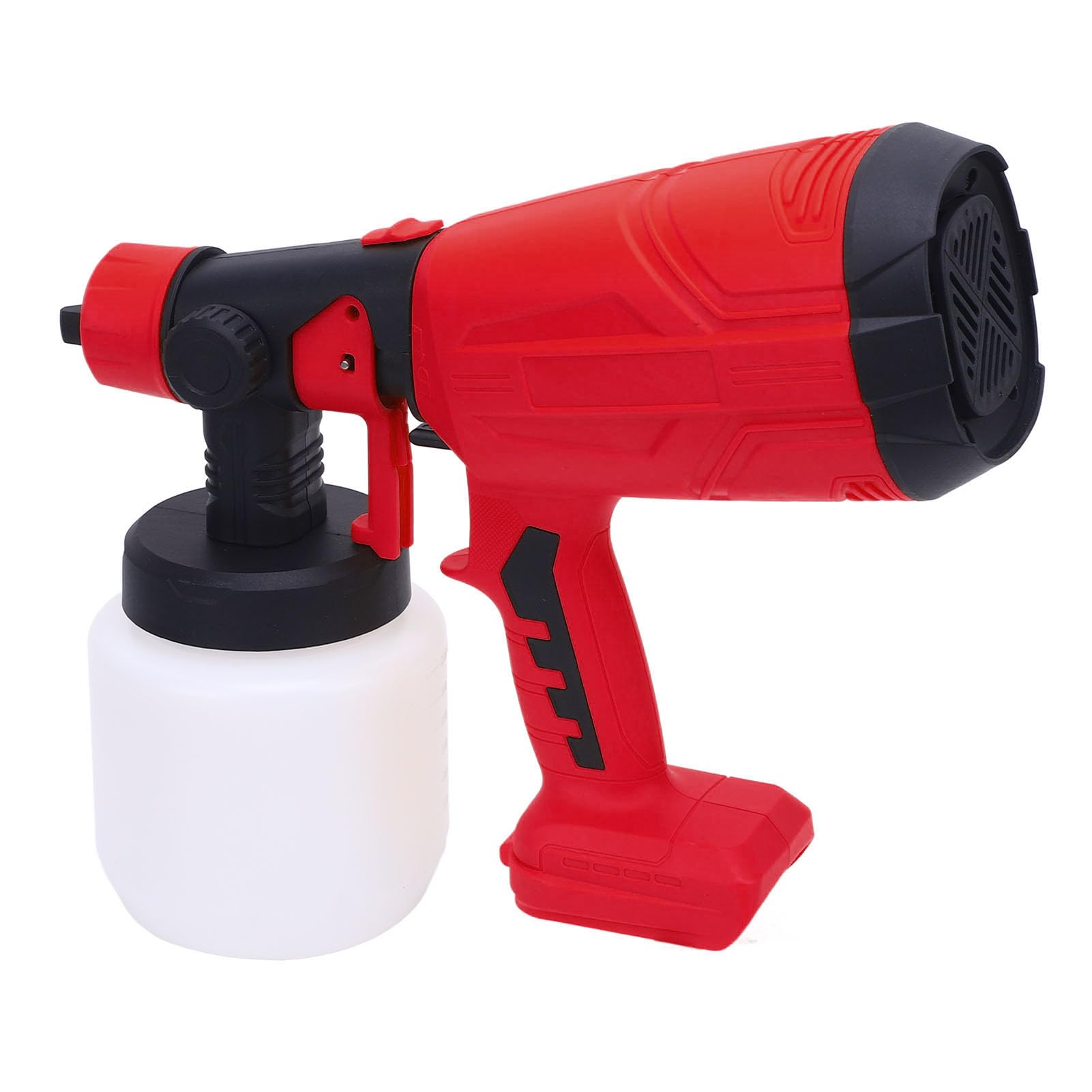 Spruzzatore Vernice Senza Fili, 200W A Batteria Pistola A Spruzzo Elettrica con Contenitore 800 Ml, 4 Ugelli, per Verniciatura Case, Mobili, Recinzioni, Pareti, Porte, Armadi