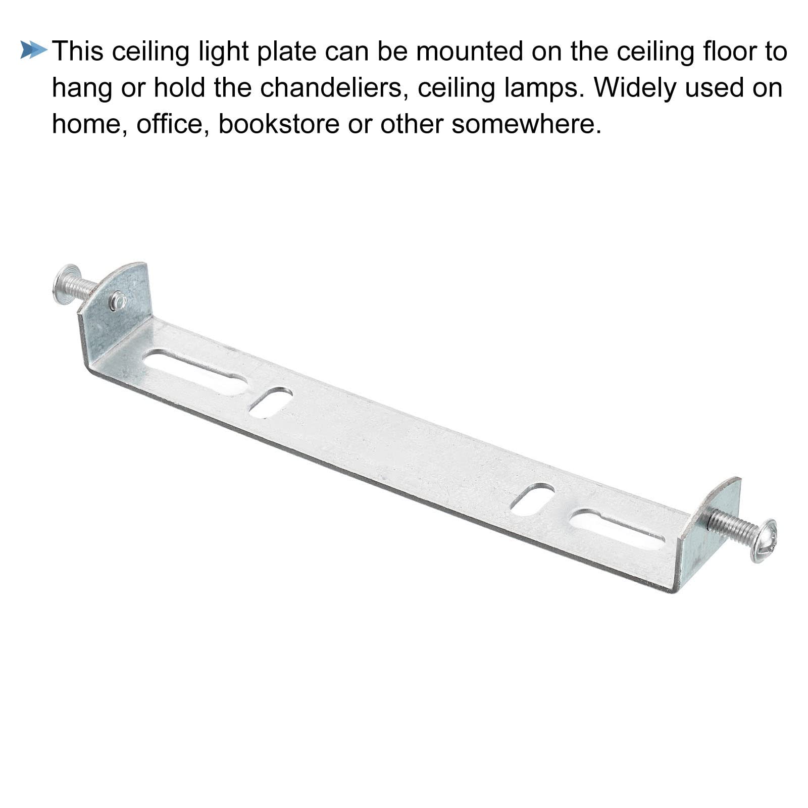 PATIKIL Kit Piastra Soffitto 125mm, 1 Set Staffa Montaggio Lampada