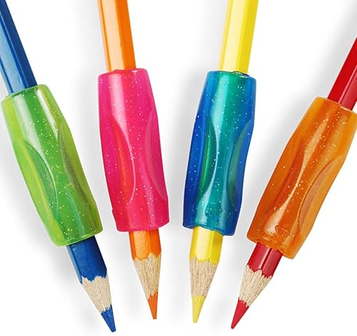 Miniatura 8 de EXCEART - Juego de 20 fundas de silicona para bolígrafos de agarre para niños, para herramientas de corrección de postura para niños preescolares,