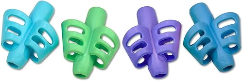 Pencil Grip The Classics DUO Grip - Ayuda de escritura ergonómica, para usuarios diestros o zurdos, colores surtidos, paquete de 12 (TPG-17212)