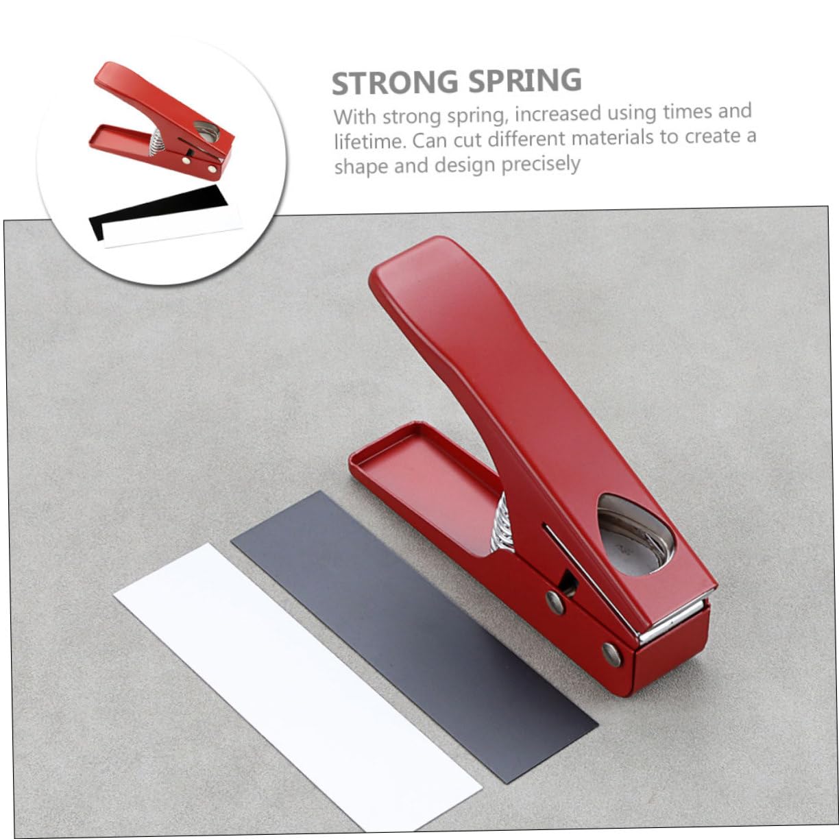 Punzone per Plettri per Chitarra in Metallo Rosso R26c | Taglierino per Materiali Diversi, Uso Forte e Duraturo, Strumento per Realizzare Plettri Personalizzati