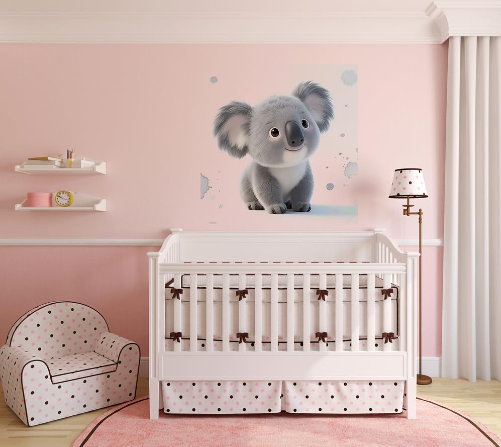 Vinilo decorativo Koala para pared infantil 11.8 x 11.8 pulg miniatura 2