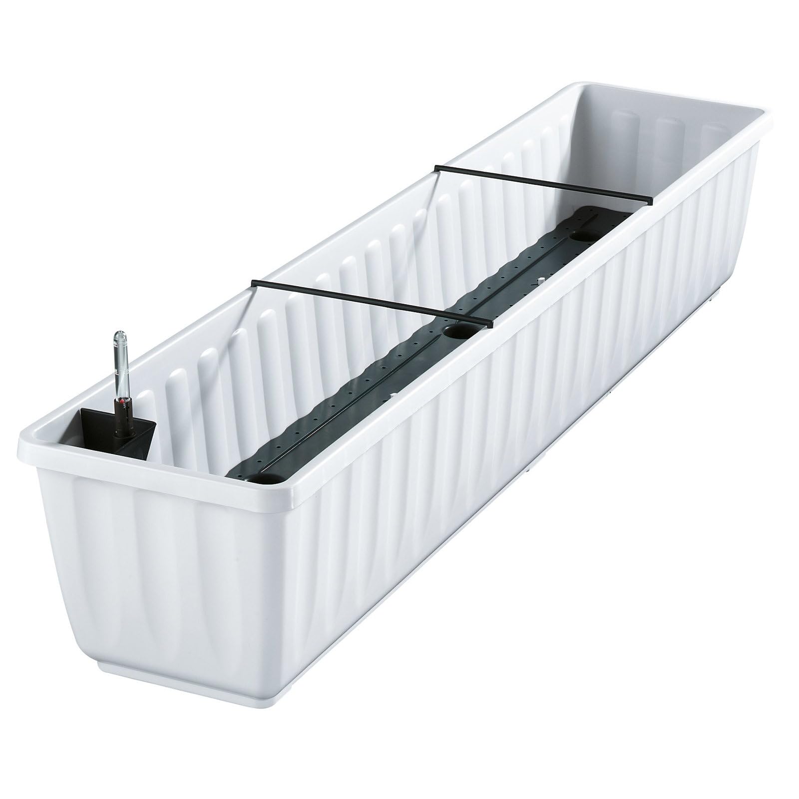 Batterie Box Flowers von Aqua Plus weiß 100 cm