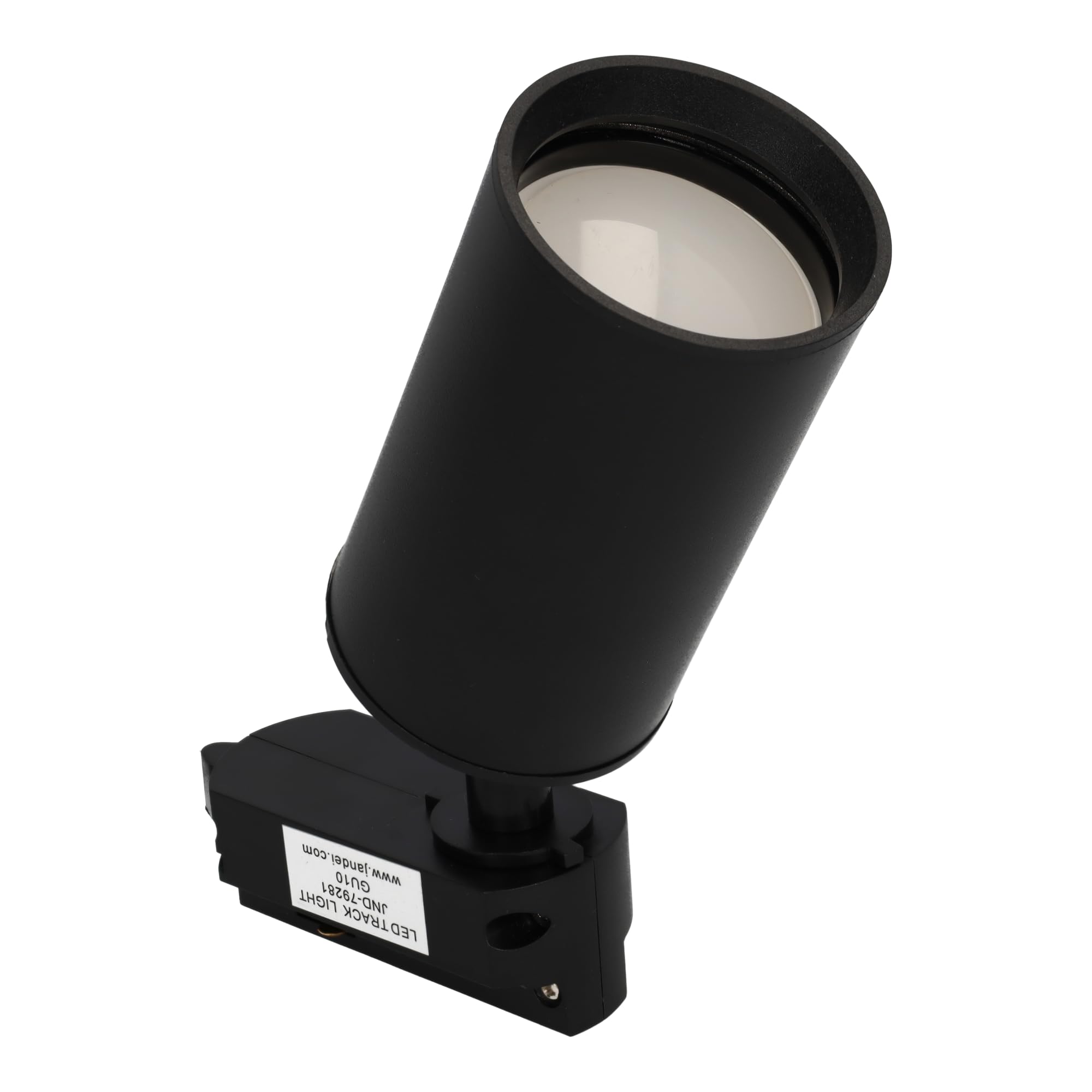 Jandei - Pack 5x Foco Carril Orientable para GU10, Monofásico 220V, Aluminio. Ideal para Iluminación Direccional en Hogares y Comercios. Bombilla No Incluída. (Negro)