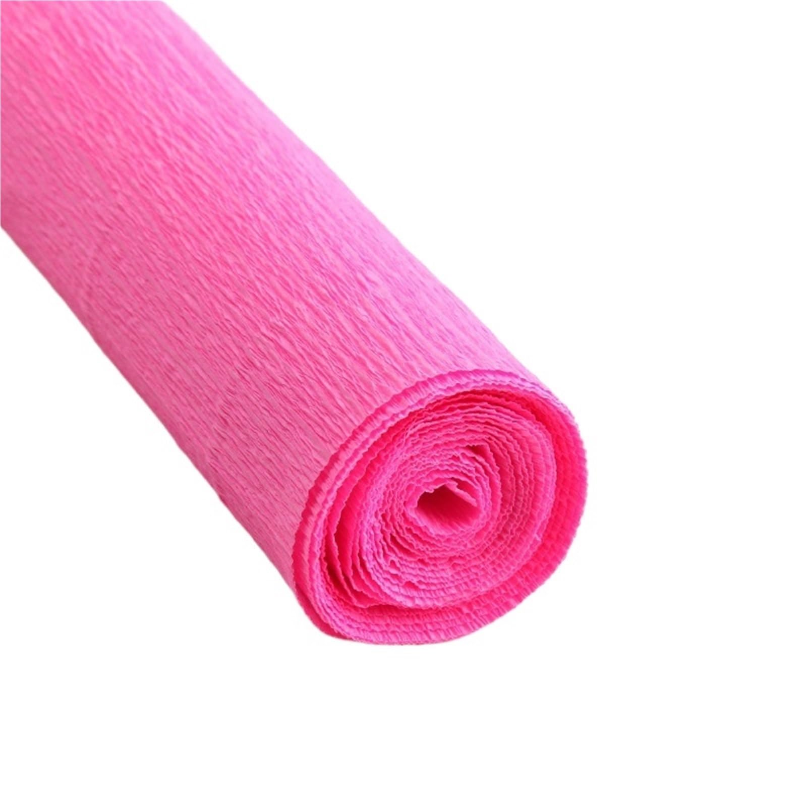 Geschenkpapier 4 Rollen 50 x 250 cm farbige Krepppapierrolle, Origami-Krepppapier, Basteln, DIY, Blumen, Dekoration, Geschenkpapier(Peach red)