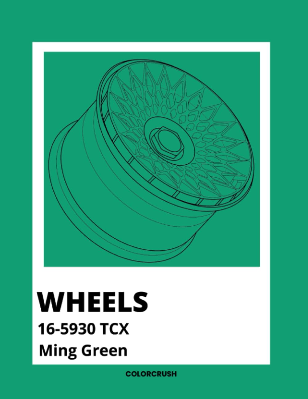 Wheels Coloring Book: Customized rims, car tuning, JDM car coloring book for kids and adults