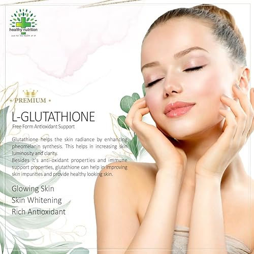 Miniatura 3 de L-glutatión de 600 mg con vitamina C para piel brillante, antioxidantes, aclaramiento de la piel, pigmentación de desintoxicación y eliminación de
