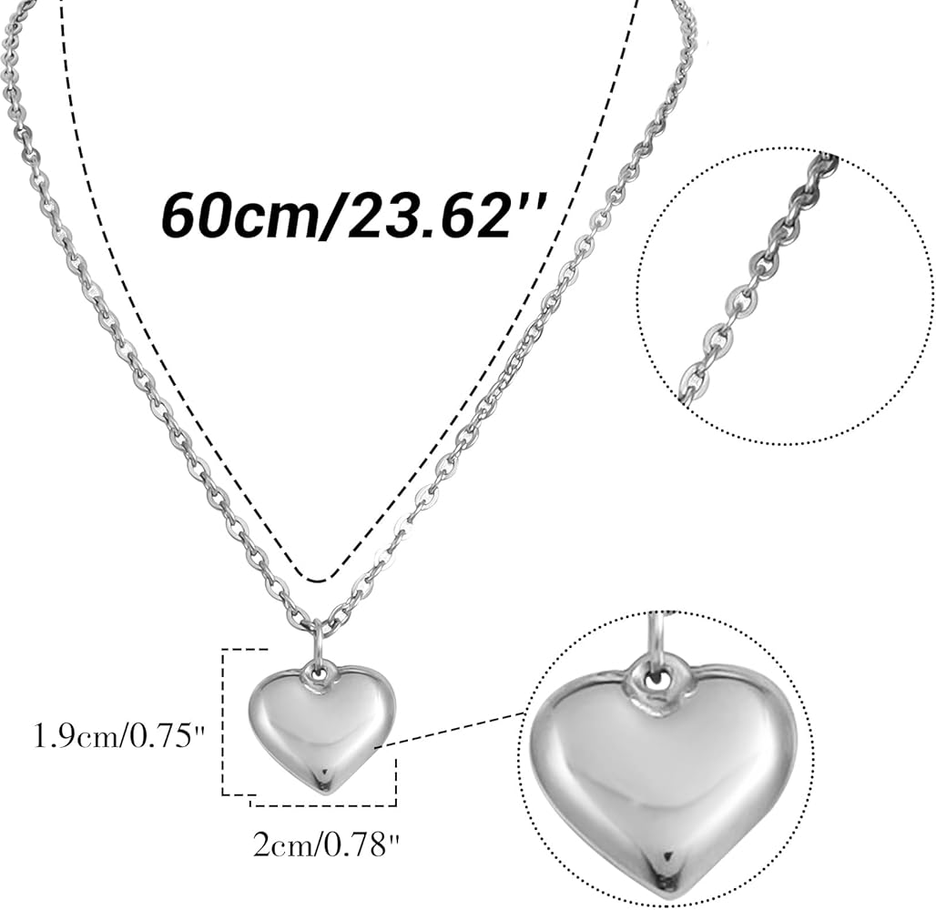 1pc Collana pendente avvolta in peluche a forma di cuore nero madreperla, adatta per luso quotidiano delle donne, gioielli con ciondolo stile grunge e catena a girocollo con nappa | SHEIN ALIA