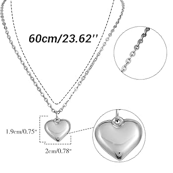 Ciondolo Cuore Acciaio Inox 25mm - Modello Frenzy Per Collana Intercambiabile | Gioiello Personalizzabile - Foto 5