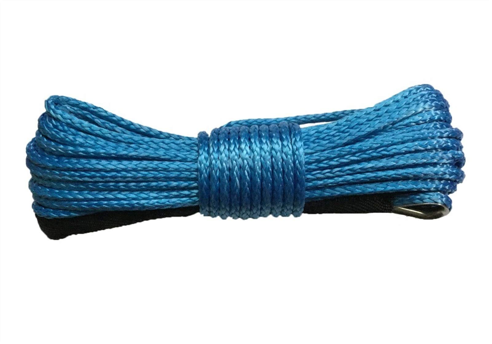 Corde de treuil synthétique du câble bleu de 10mm x 20m