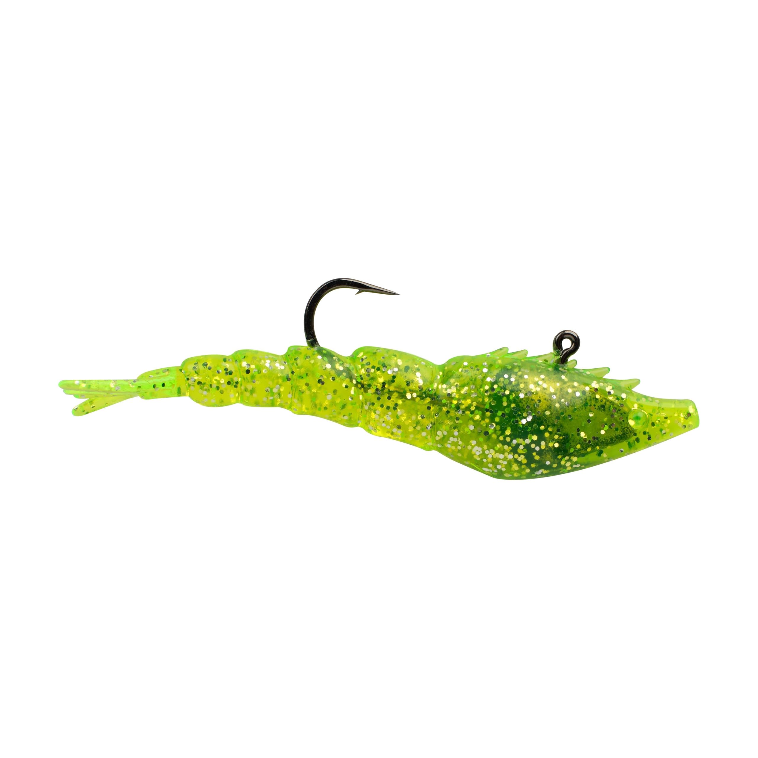 Saltwater PowerSwitch Shrimp-Chart Silver Flash-4.25" — image 1