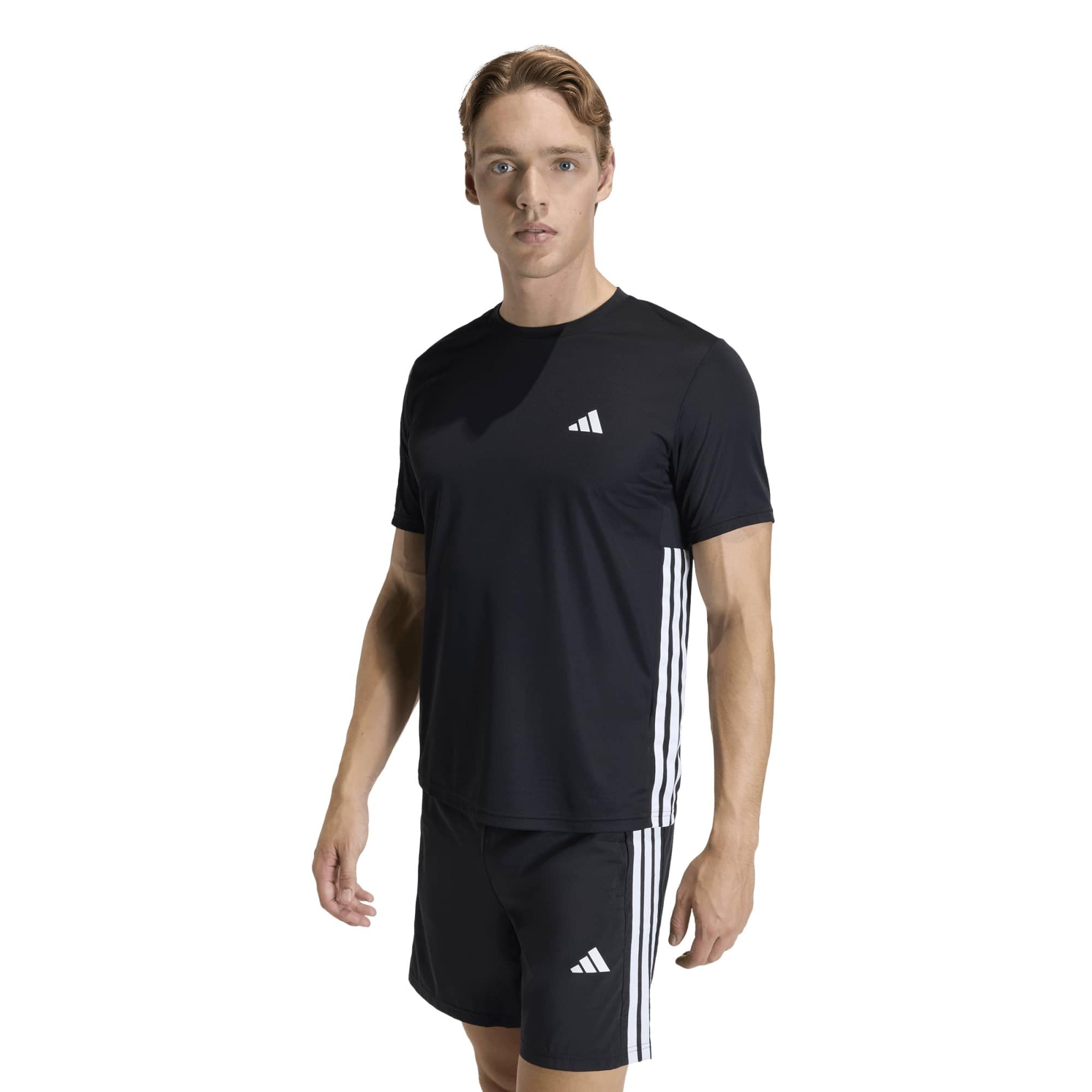 adidas Men's Workout Essentials Base 3-Streifen T-Shirt