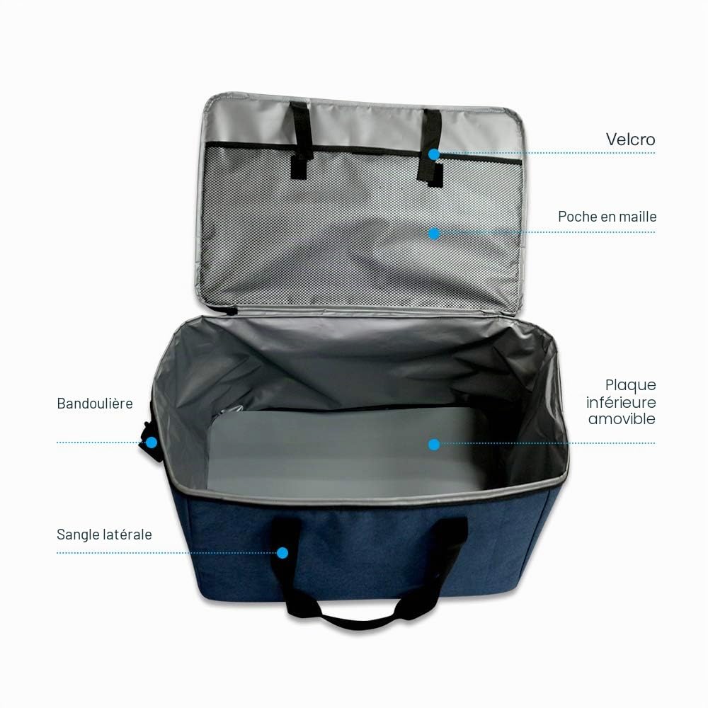 58L Extra-large sac isotherme, glacière souple pour Uber Eats