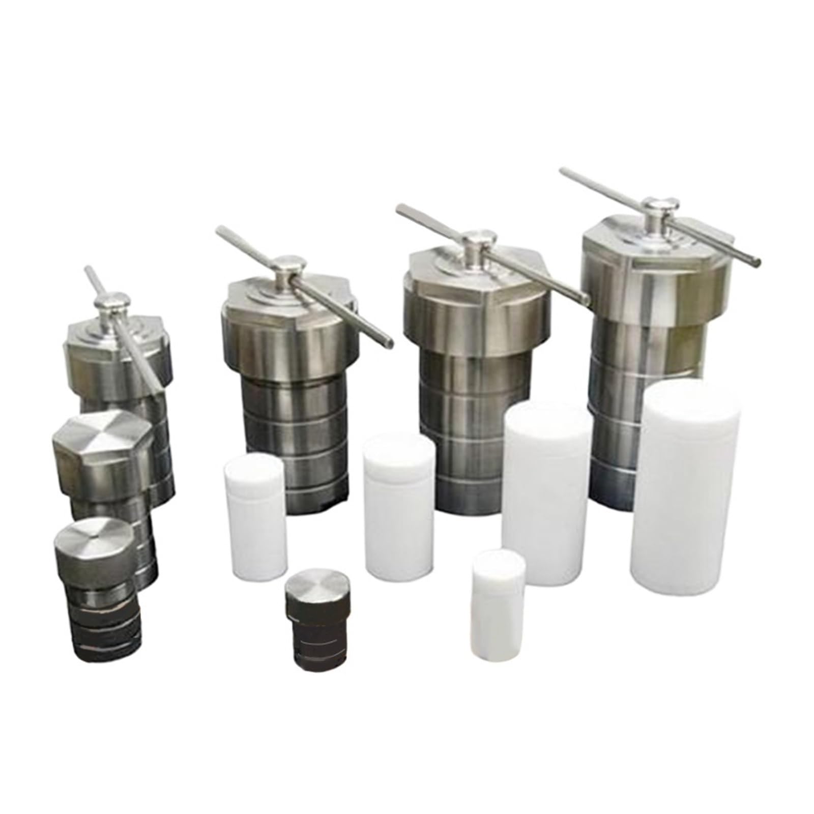 Reactor de autoclave, Reactor autoclave hidrotermal de 5-500 ml con síntesis cámara PTFE Para laboratorio(50ml)