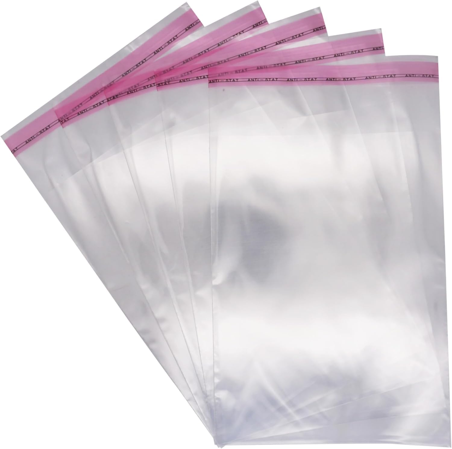 SKIR'CO Sacchetti in cellophane trasparente, autoadesivi, per alimenti, 25 x 35 cm, 600 pezzi