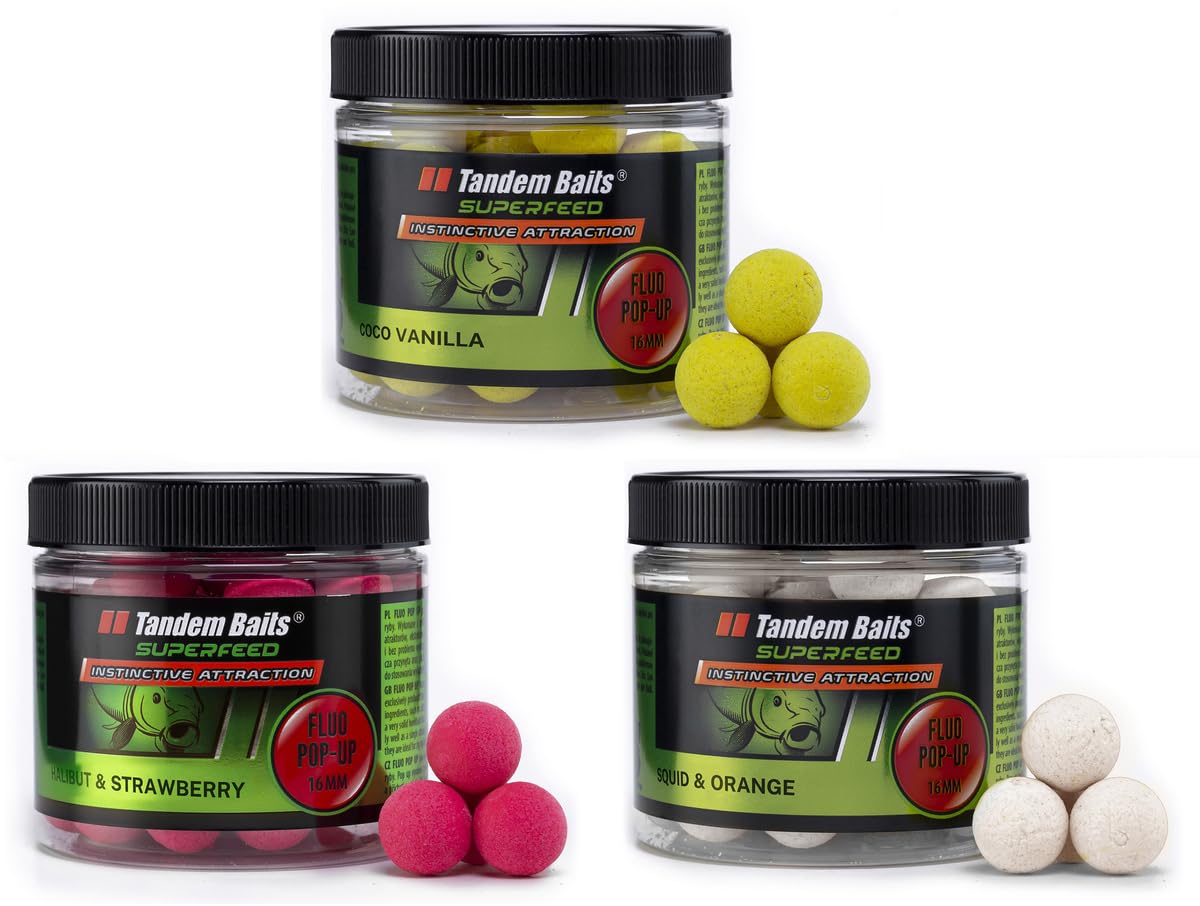 SuperFeed Fluo Pop-Up 16mm/70g Flavor Mix 3 pcs