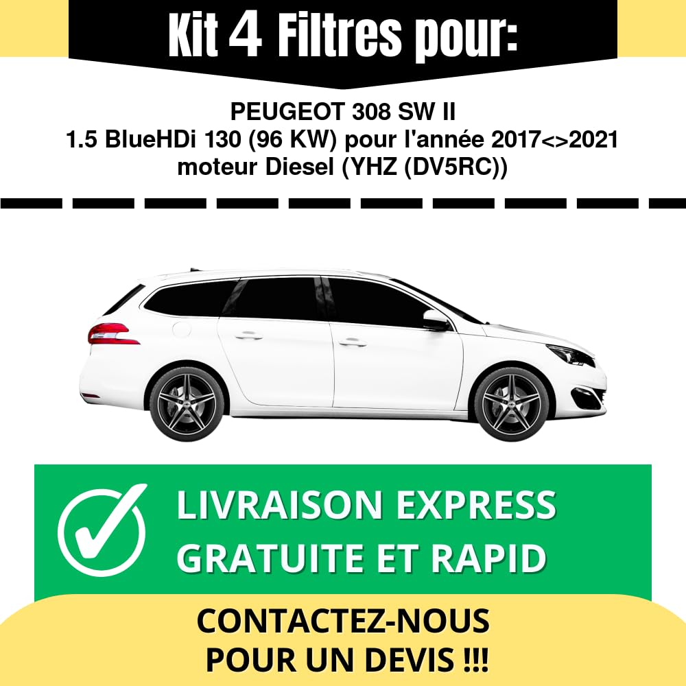 Kit Tagliando Citroen C3 II 1.2 VTI - Filtri + Olio 5W30, 4 Litri, Per Modelli Dal 2012 - Foto 12